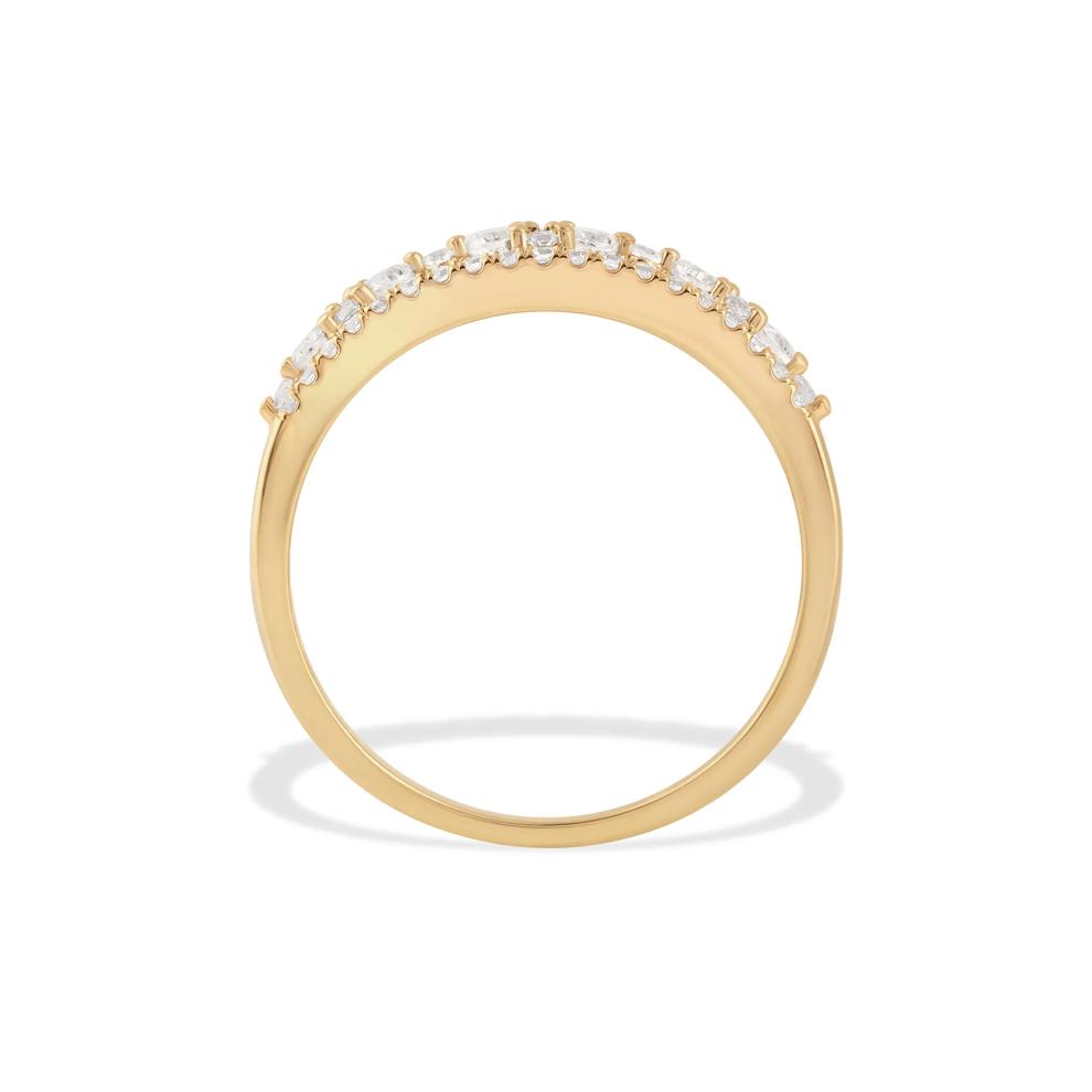 Diamond Multi-Row Band in 10K Yellow Gold (1/2 ct. tw.) – Image 2 of 4