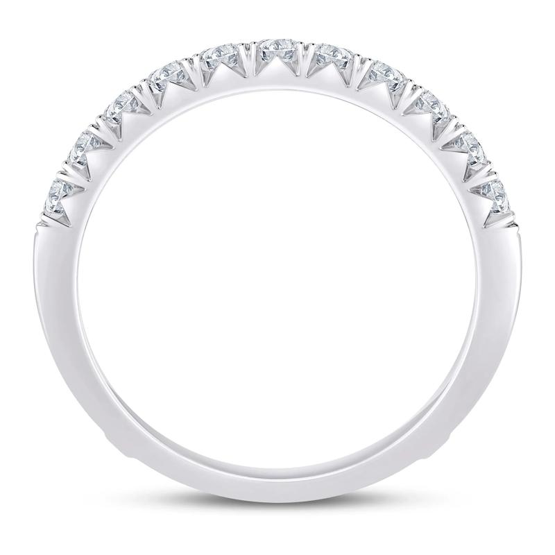 Lab Grown Diamond French Pav&eacute; Ring Enhancer in Platinum &#40;1 ct. tw.&#41; – Image 2 of 3