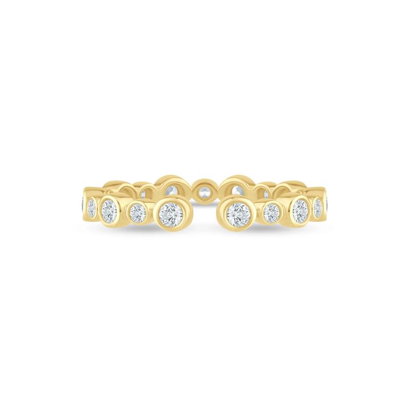 Lab Grown Diamond Bezel Open Band in 14K Yellow Gold &#40;1/2 ct. tw.&#41; – Image 1 of 3