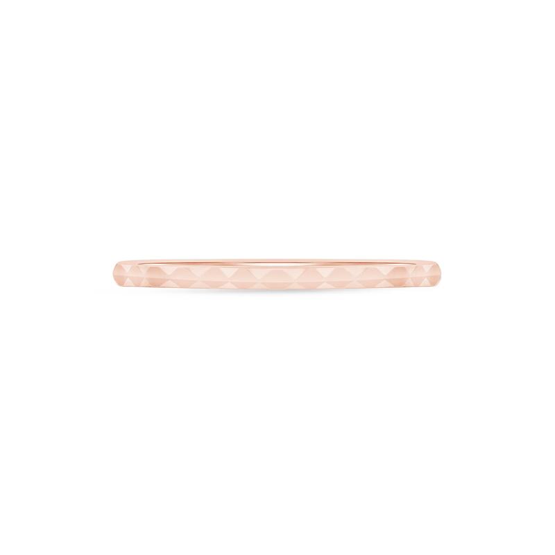 Hammered Stack Band in 10K Rose Gold – Image 1 of 3
