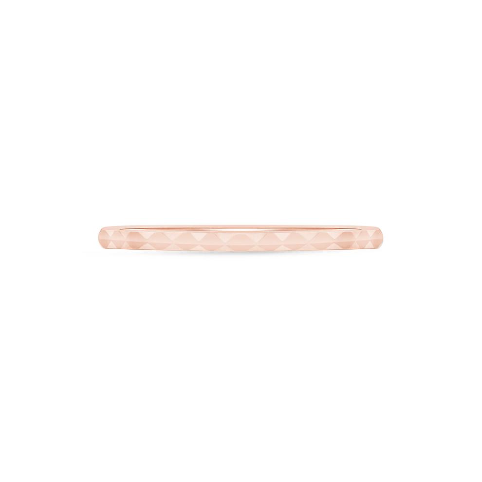 Hammered Stack Band in 10K Rose Gold – Image 1 of 3