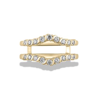 Diamond Insert Ring in 10K Yellow Gold (1/2 ct. tw.)