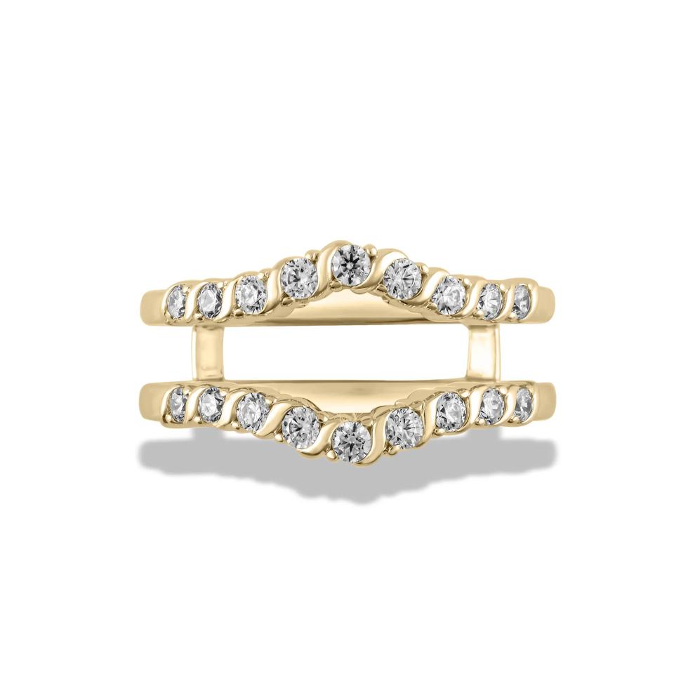 Diamond Insert Ring in 10K Yellow Gold (1/2 ct. tw.) – Image 1 of 4