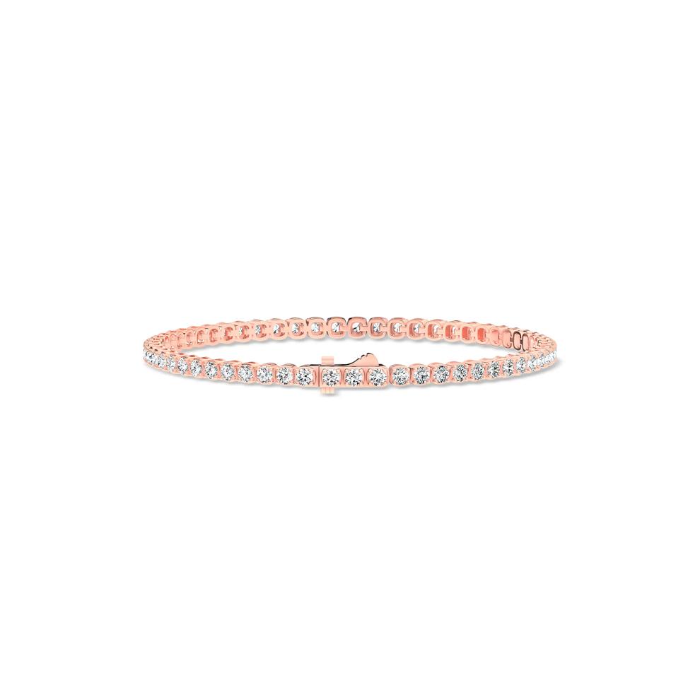 Diamond Tennis Bracelet in 10K Rose Gold, 7" (3 ct. tw.) – Image 2 of 2