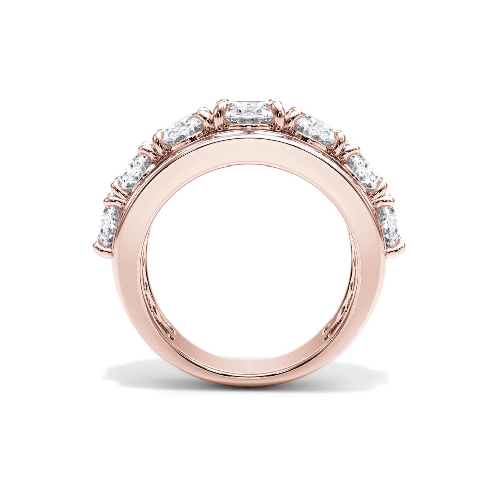 Lab Grown Diamond Multi-Row Anniversary Band in 14K Rose Gold (6 ct. tw.) – Image 2 of 4