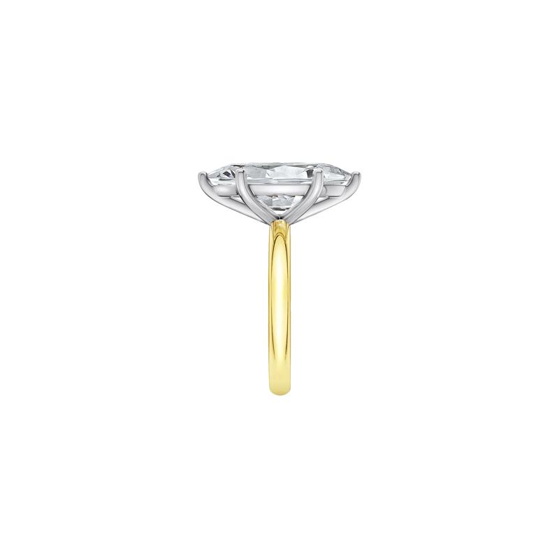 Lab Grown Diamond Marquise Solitaire Engagement Ring in 14K Yellow &amp; White Gold &#40;5 ct.&#41; – Image 3 of 4