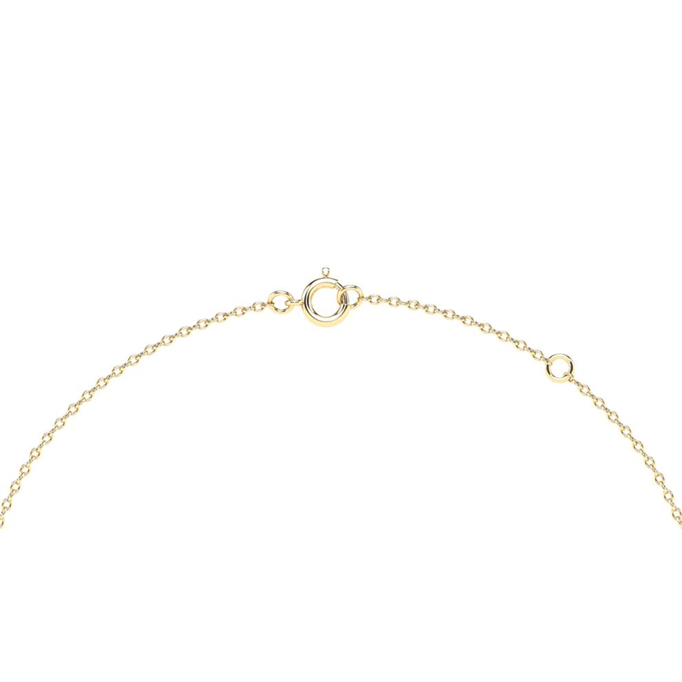 Emerald &amp; Diamond Bumblebee Pendant Necklace in 10K Yellow Gold (1/8 ct. tw.) – Image 2 of 4