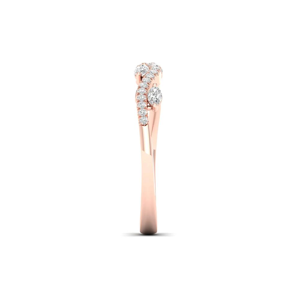 Diamond Vine Anniversary Band in 14K Rose Gold (1/4 ct. tw.)  – Image 2 of 4