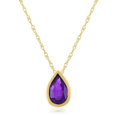 Birthstone Pendant in 10K Yellow Gold