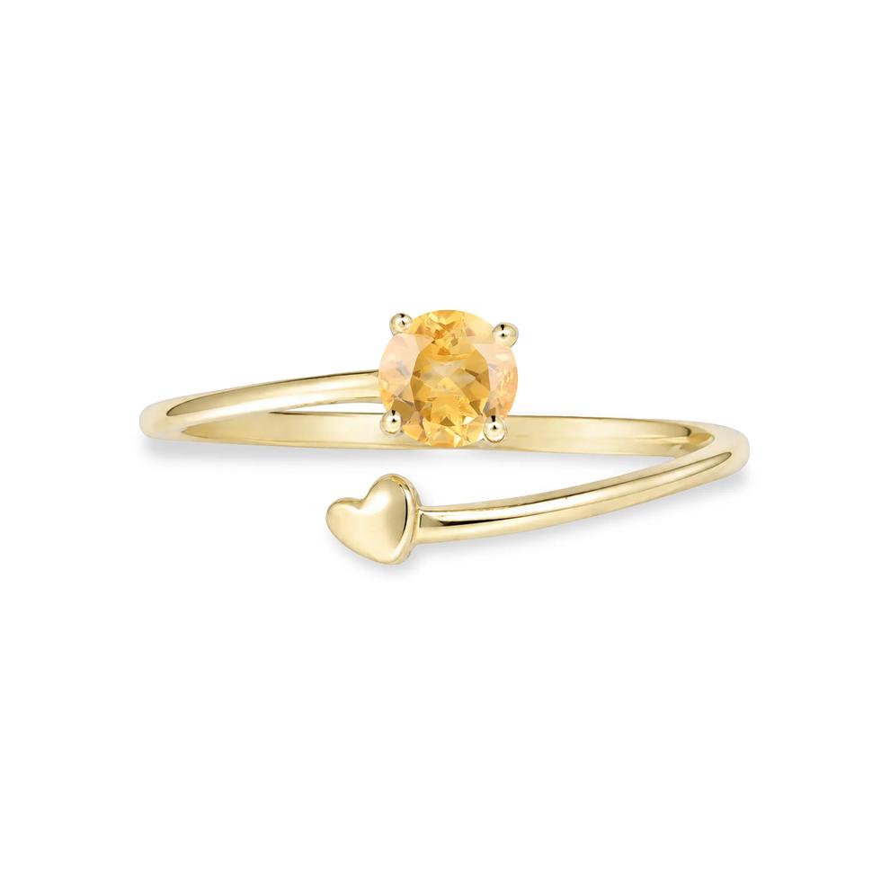 Yellow Citrine Twisted Ring in 10K Yellow Gold – Image 1 of 4