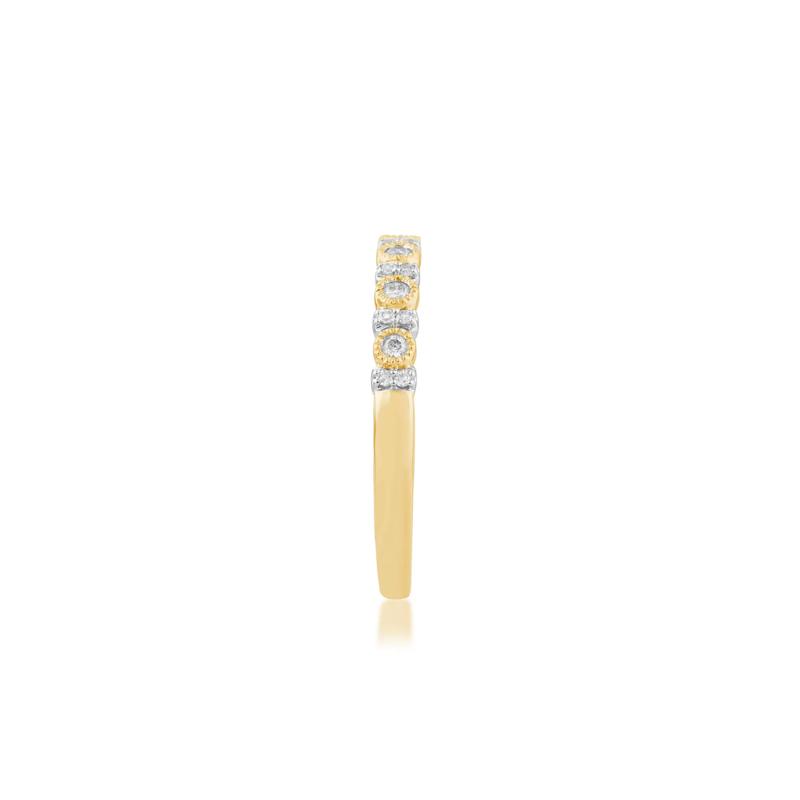 Diamond Stack Band in 10K Yellow Gold &#40;1/7 ct. tw.&#41; – Image 3 of 3