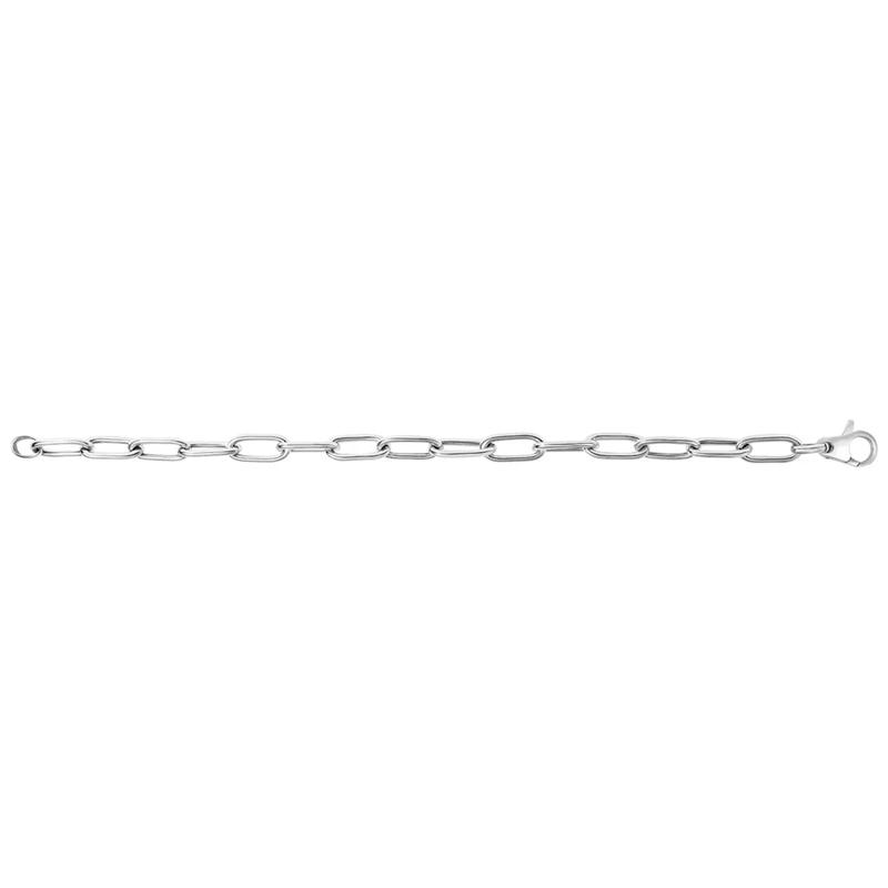 Paperclip Chain Necklace in Sterling Silver, 18&quot; – Image 2 of 4