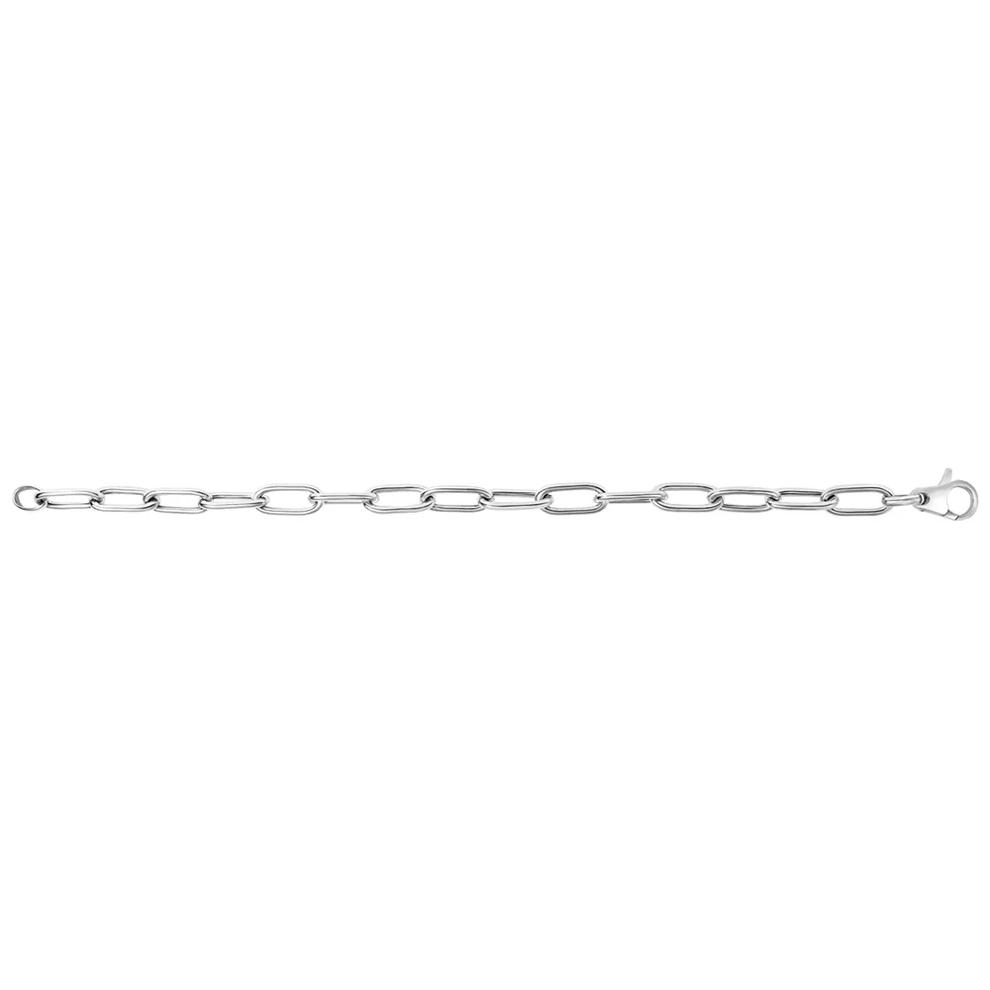 Paperclip Chain Necklace in Sterling Silver, 18" – Image 2 of 4