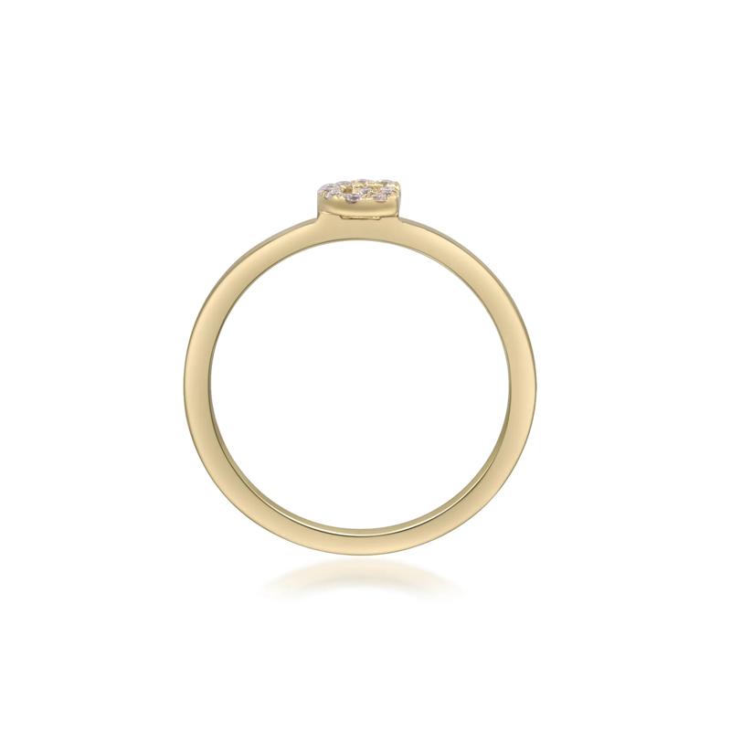 Diamond Accent "G" Initial Ring in 10K Yellow Gold – Image 2 of 5