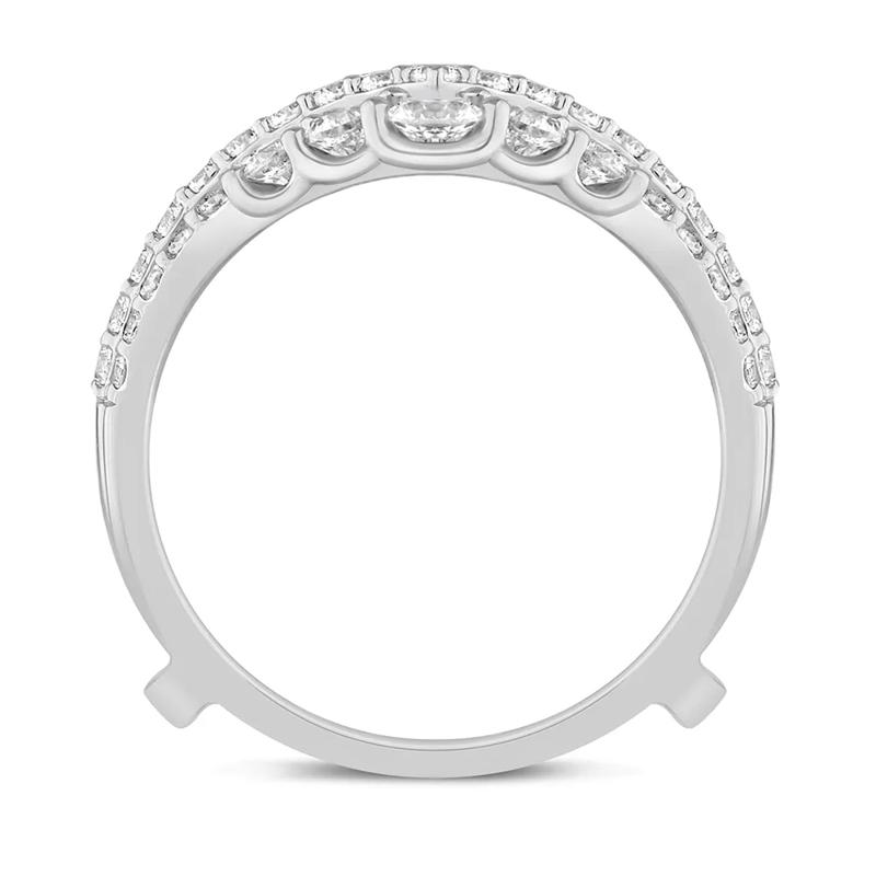 Lab Grown Diamond Double Row Ring Enhancer in 14K White Gold &#40;1 1/2 ct. tw.&#41; – Image 2 of 3
