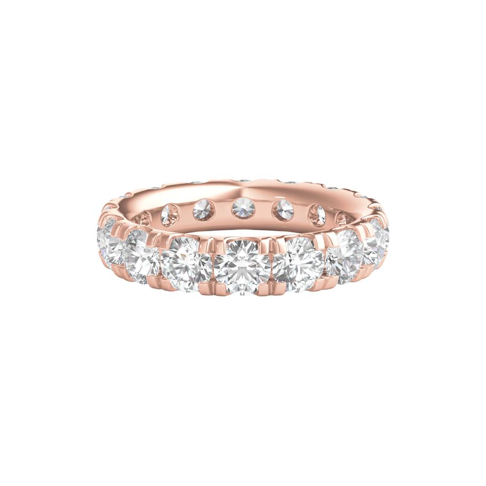 Diamond Wedding Band with Eternity Setting in 14K Rose Gold (5 ct. tw.) – Image 1 of 3