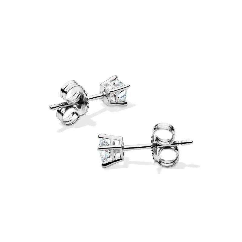 1/4 ct. tw. Diamond 4-Prong Stud Earrings in 10K White Gold – Image 2 of 4