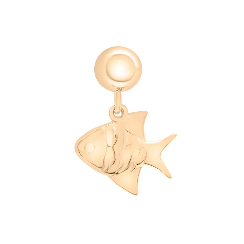 Fish Bead Charm in Vermeil – Image 1 of 3