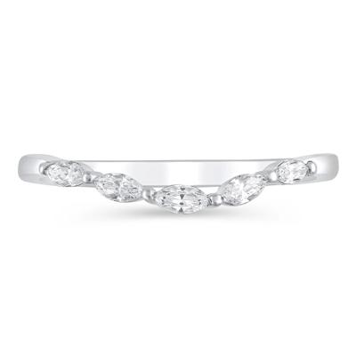 Lab Grown Diamond Contour Band in 14K Gold