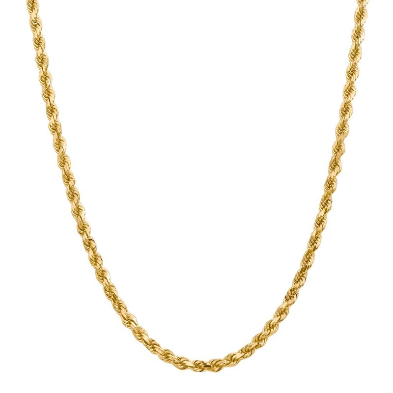 Rope Chain in 14K Yellow Gold, 24&quot; – Image 1 of 2