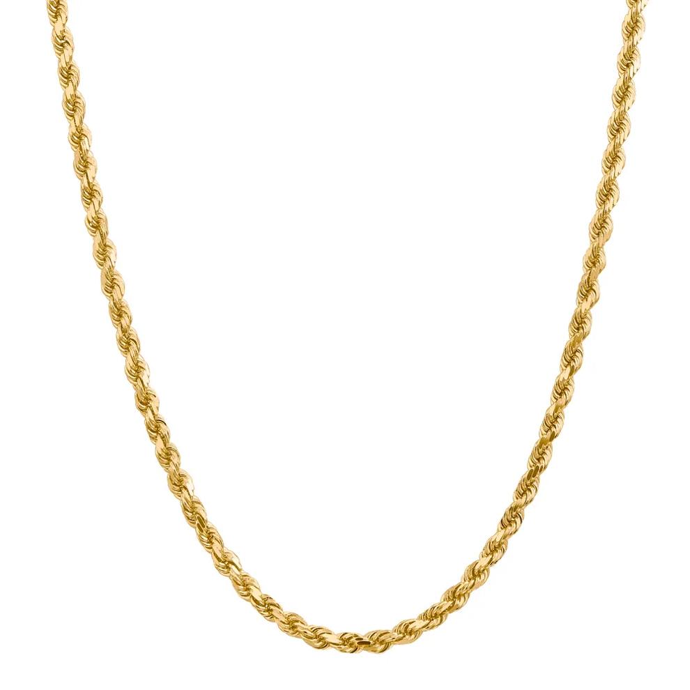 Rope Chain in 14K Yellow Gold, 24" – Image 1 of 2