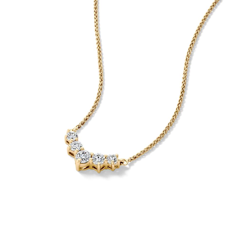 1 ct. tw. Diamond Necklace in 14K Yellow Gold – Image 4 of 4