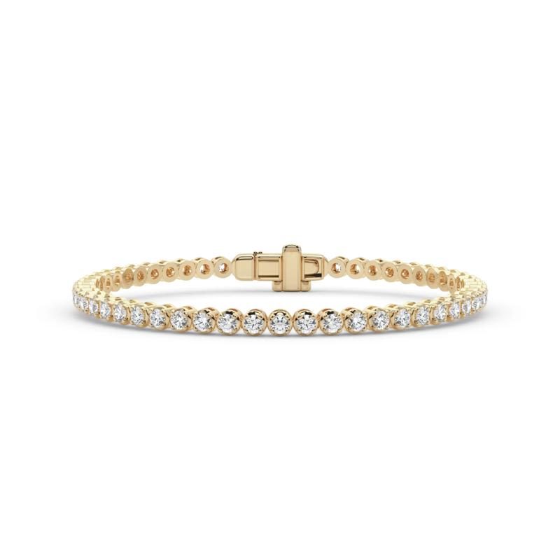 Lab Grown Diamond Tennis Bracelet in 14K Yellow Gold &#40;3 7/8 ct. tw.&#41; – Image 1 of 4