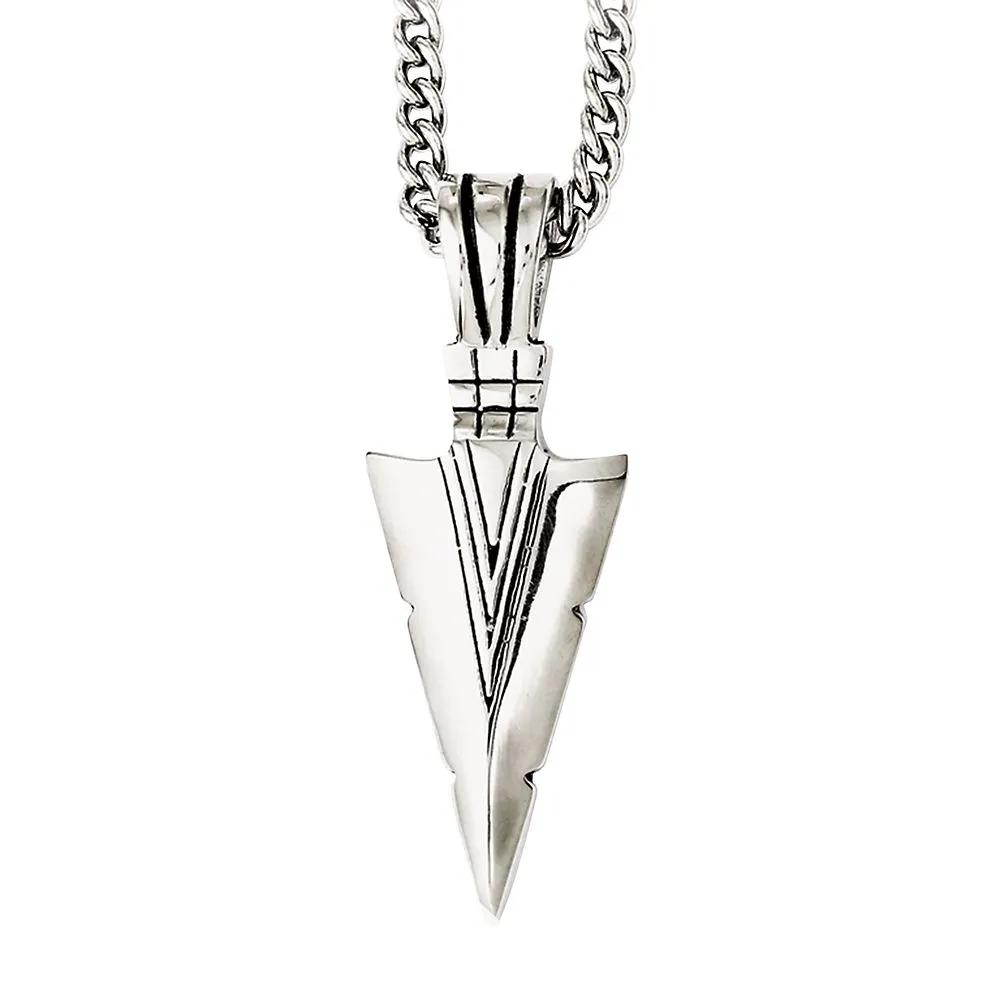 Arrowhead Pendant in Stainless Steel | Helzberg