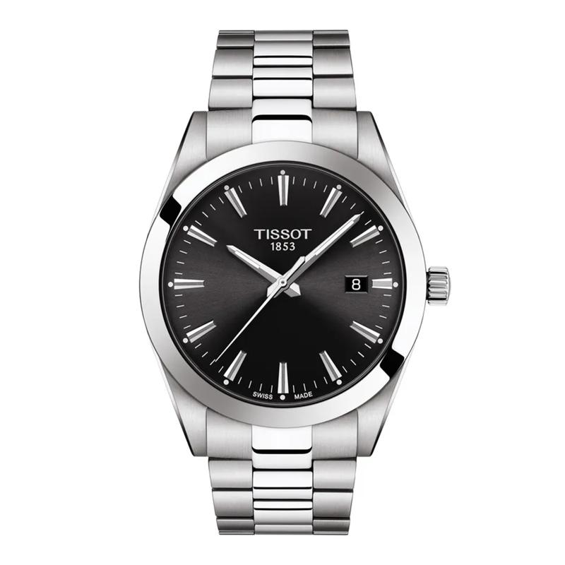 Gentleman Black Men&rsquo;s Watch in Stainless Steel, 40mm – Image 1 of 2