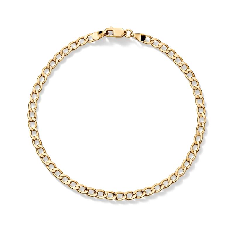 Curb Link Chain Bracelet in 14K Yellow Gold – Image 2 of 3