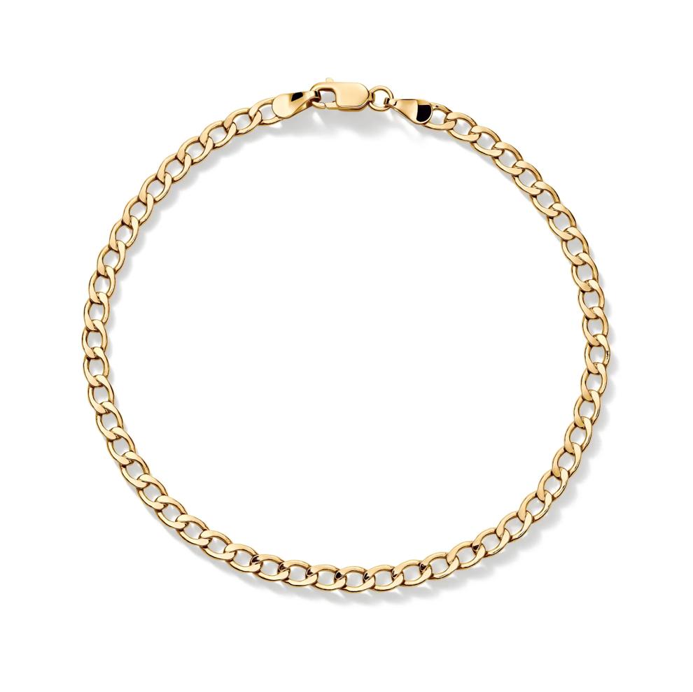 Curb Link Chain Bracelet in 14K Yellow Gold – Image 2 of 3