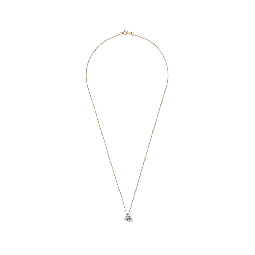 Lab Grown Diamond  Solitaire Pendant in 14K Yellow Gold (1 ct. tw.)  – Image 2 of 4