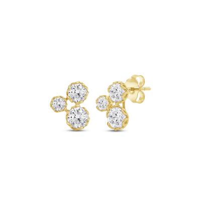 Lab Grown Diamond Earrings in 14K Yellow Gold (1 1/2 ct. tw.)