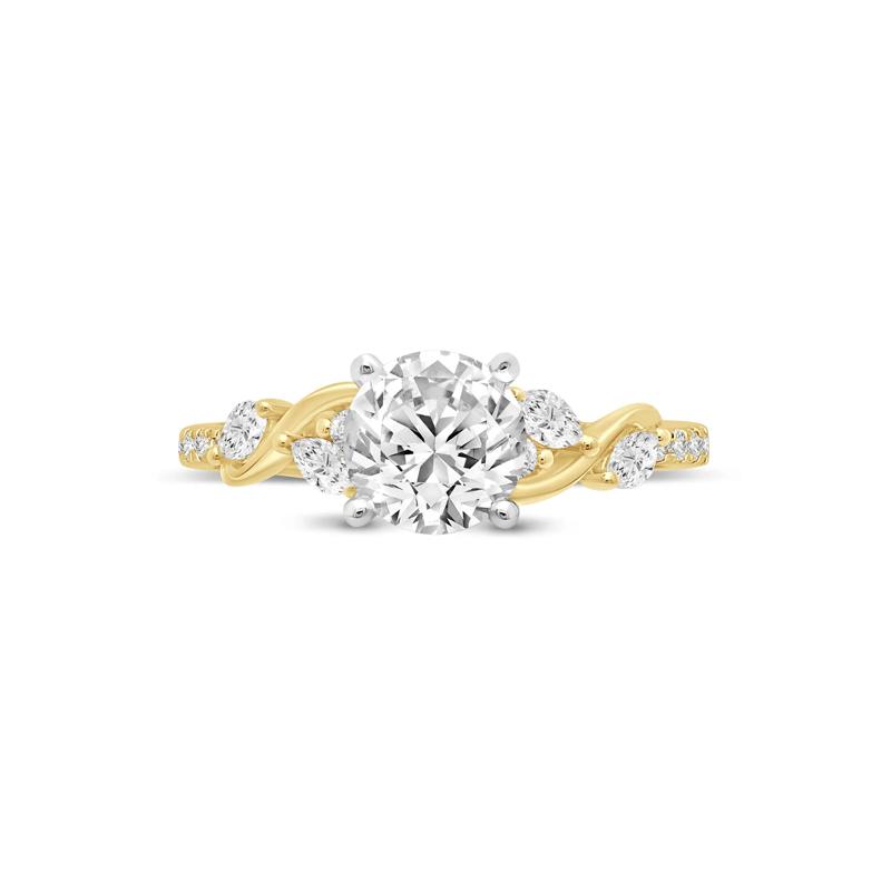 1/3 ct. tw. Diamond Semi-Mount Engagement Ring in 14K Yellow Gold &#40;Setting Only&#41; – Image 2 of 6