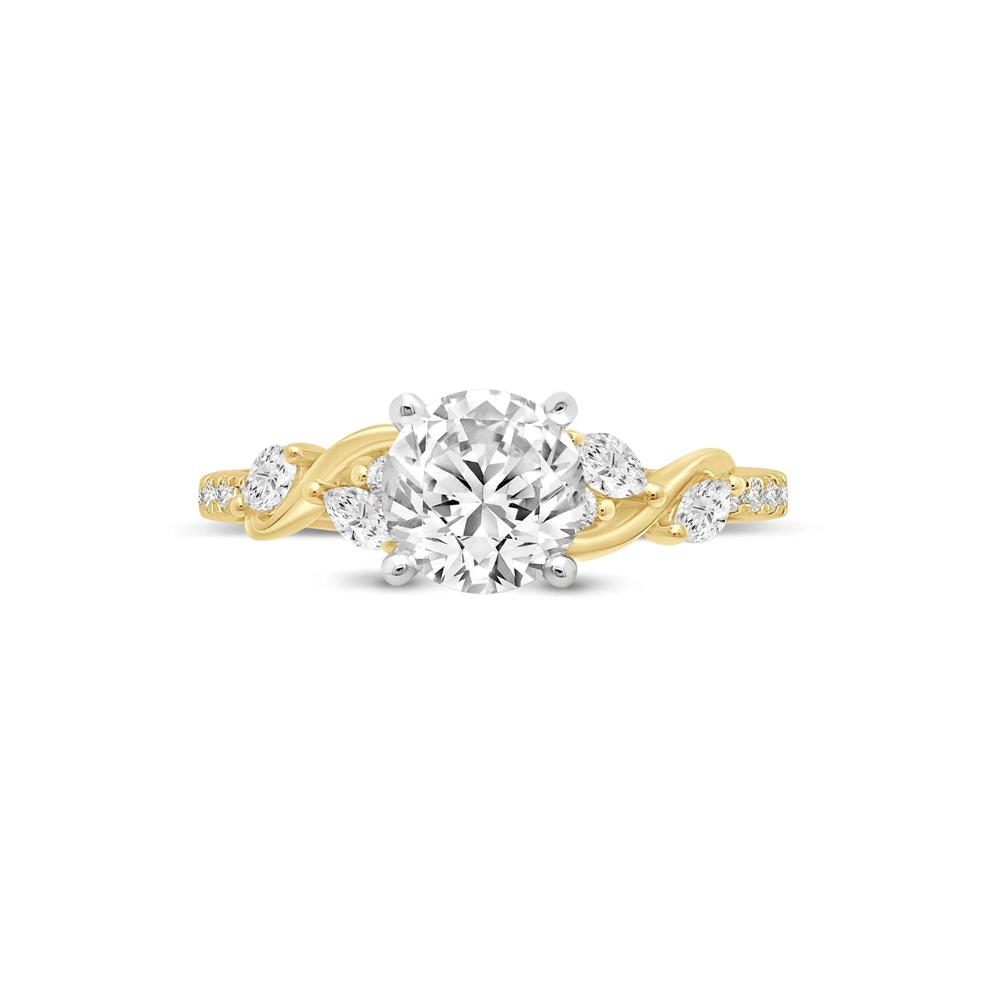 1/3 ct. tw. Diamond Semi-Mount Engagement Ring in 14K Yellow Gold (Setting Only) – Image 2 of 6
