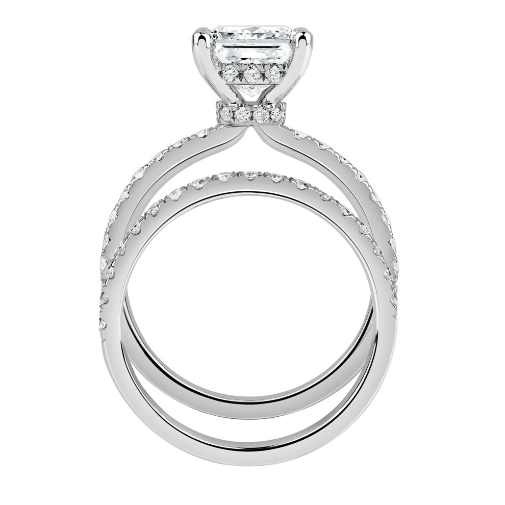 Charlote Lab Grown Diamond Princess-Cut Bridal Set in Platinum (2 3/4 ct. tw.) – Image 2 of 5