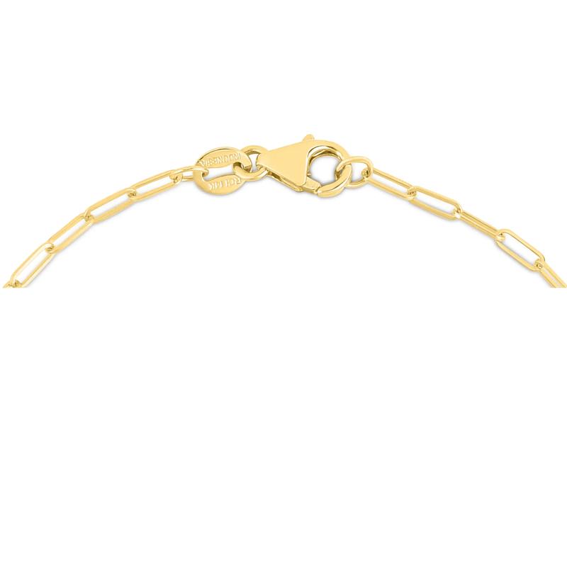 Emerald-Cut Multi-Gemstone Necklace in 14K Yellow Gold – Image 3 of 3