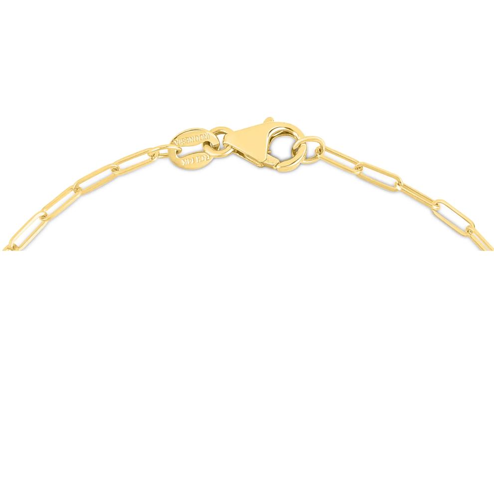 Emerald-Cut Multi-Gemstone Necklace in 14K Yellow Gold – Image 3 of 3