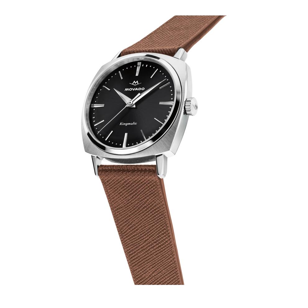 Gent's Kingmatic Watch in Brown Leather – Image 2 of 3