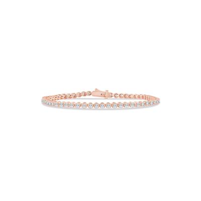 Diamond Tennis Bracelet in 10K Rose Gold (3 ct. tw.)