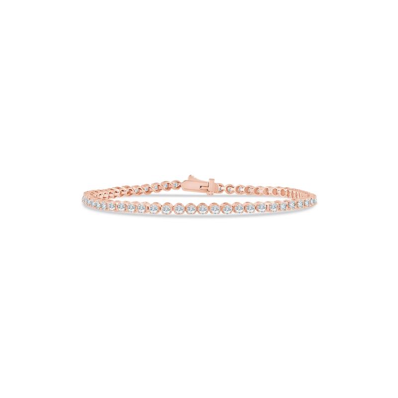 Diamond Tennis Bracelet in 10K Rose Gold &#40;3 ct. tw.&#41; – Image 1 of 2