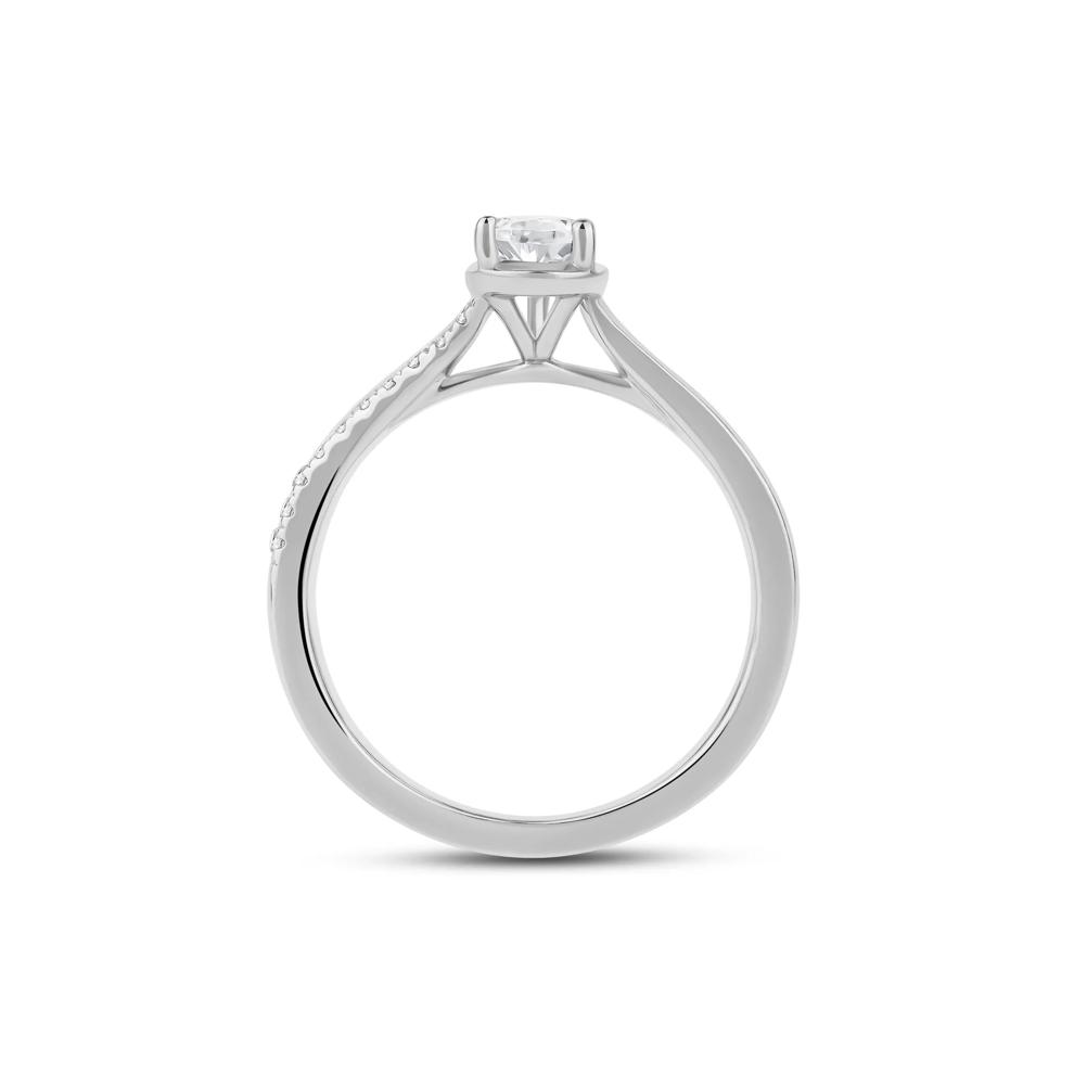 Pear-Shaped Diamond Engagement Ring in 14K White Gold (5/8 ct. tw.) – Image 2 of 4