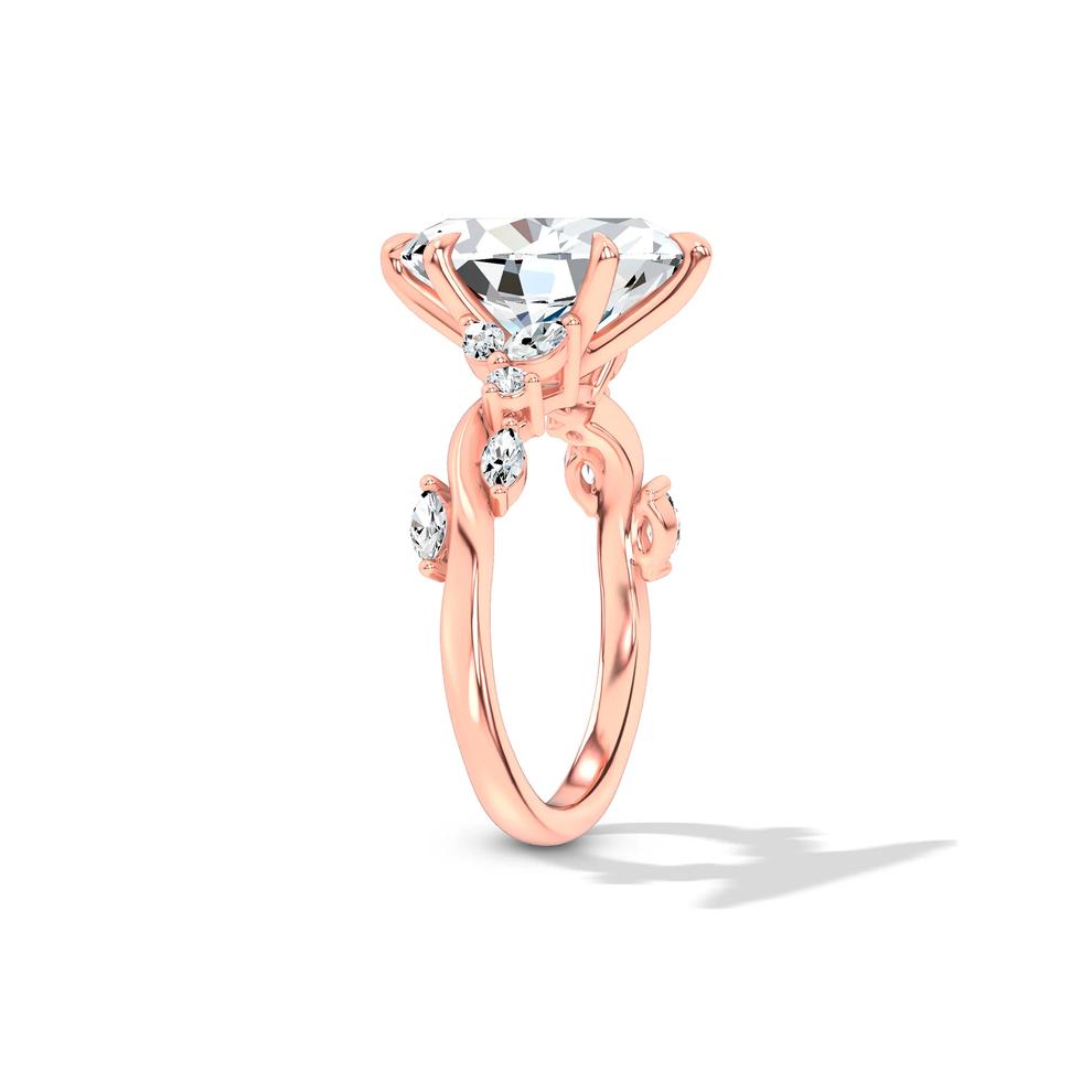 Lab Grown Diamond Marquise Center Nature-Inspired Engagement Ring in 14K Rose Gold (2 1/4 ct. tw.) – Image 3 of 4
