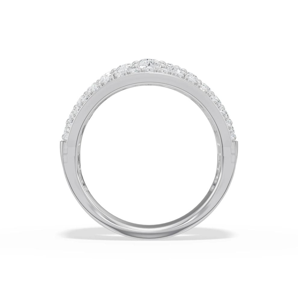 Diamond Multi-Row Band in 10K White Gold (2 ct. tw.) – Image 2 of 4