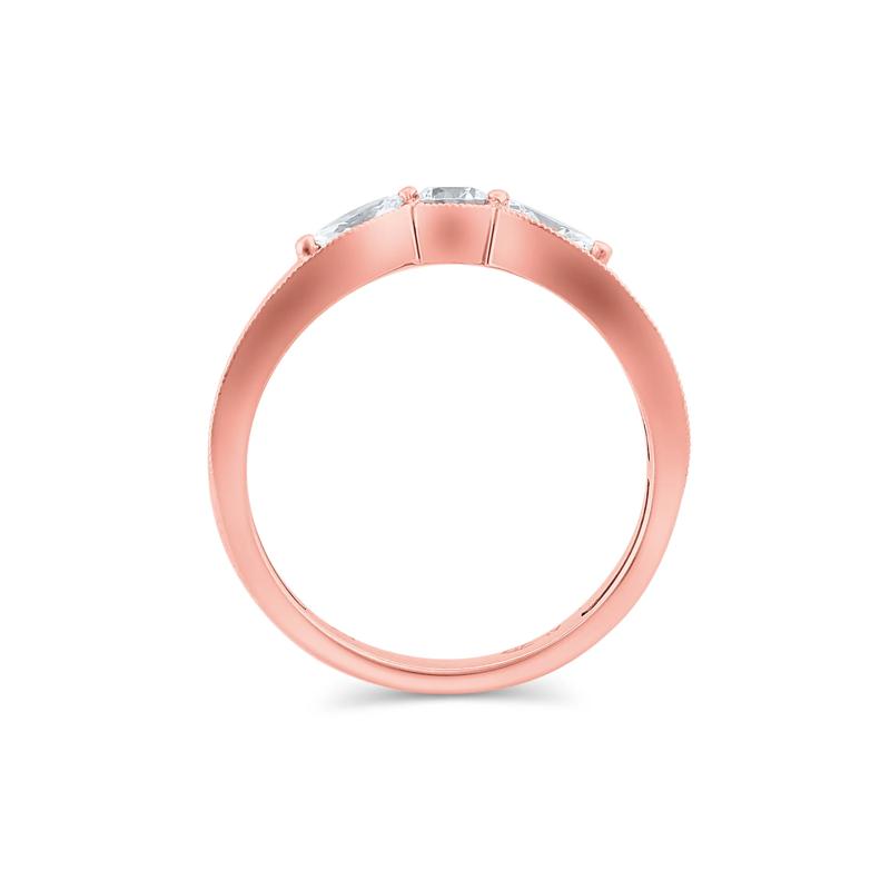 Lab Grown Diamond Contour Band in 14K Rose Gold &#40;1/2 ct. tw.&#41; – Image 2 of 3