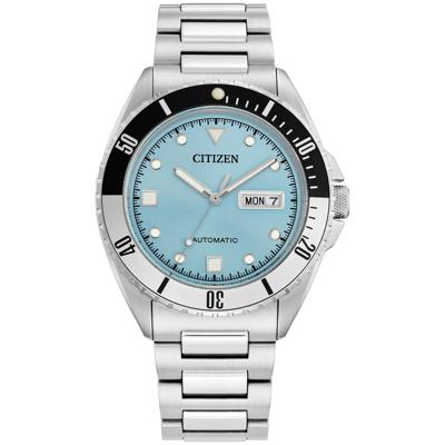 Men's Sport Automatic Watch in Stainless Steel with Light Blue Dial, 42MM