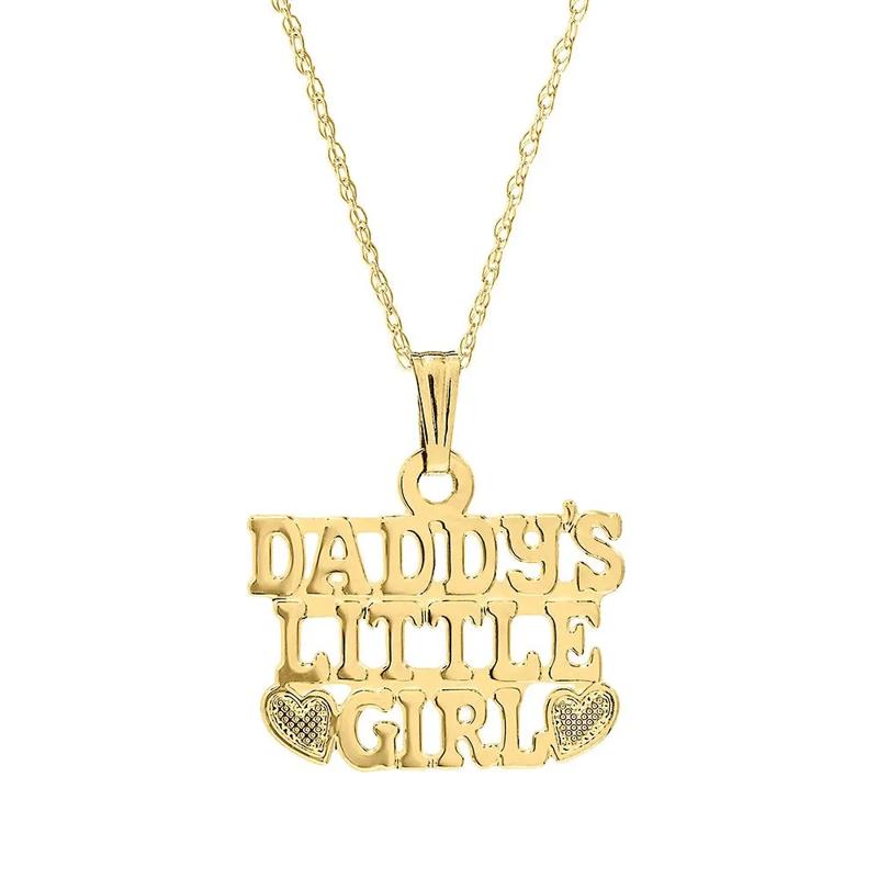Children&#39;s &quot;Daddy&#39;s Little Girl&quot; Pendant in 14K Yellow Gold – Image 1 of 1