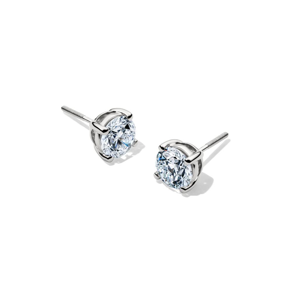 Lab Grown Diamond Stud Earrings in Platinum (2 ct. tw.) – Image 1 of 3