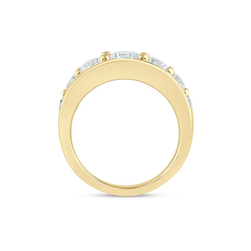 Lab Grown Diamond Graduated Channel Band in 14K Yellow Gold &#40;2 ct. tw.&#41; – Image 2 of 3