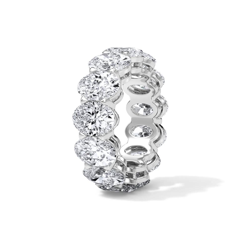 Lab Grown Diamond Oval Eternity Band in Platinum (13 ct. tw.) – Image 3 of 4